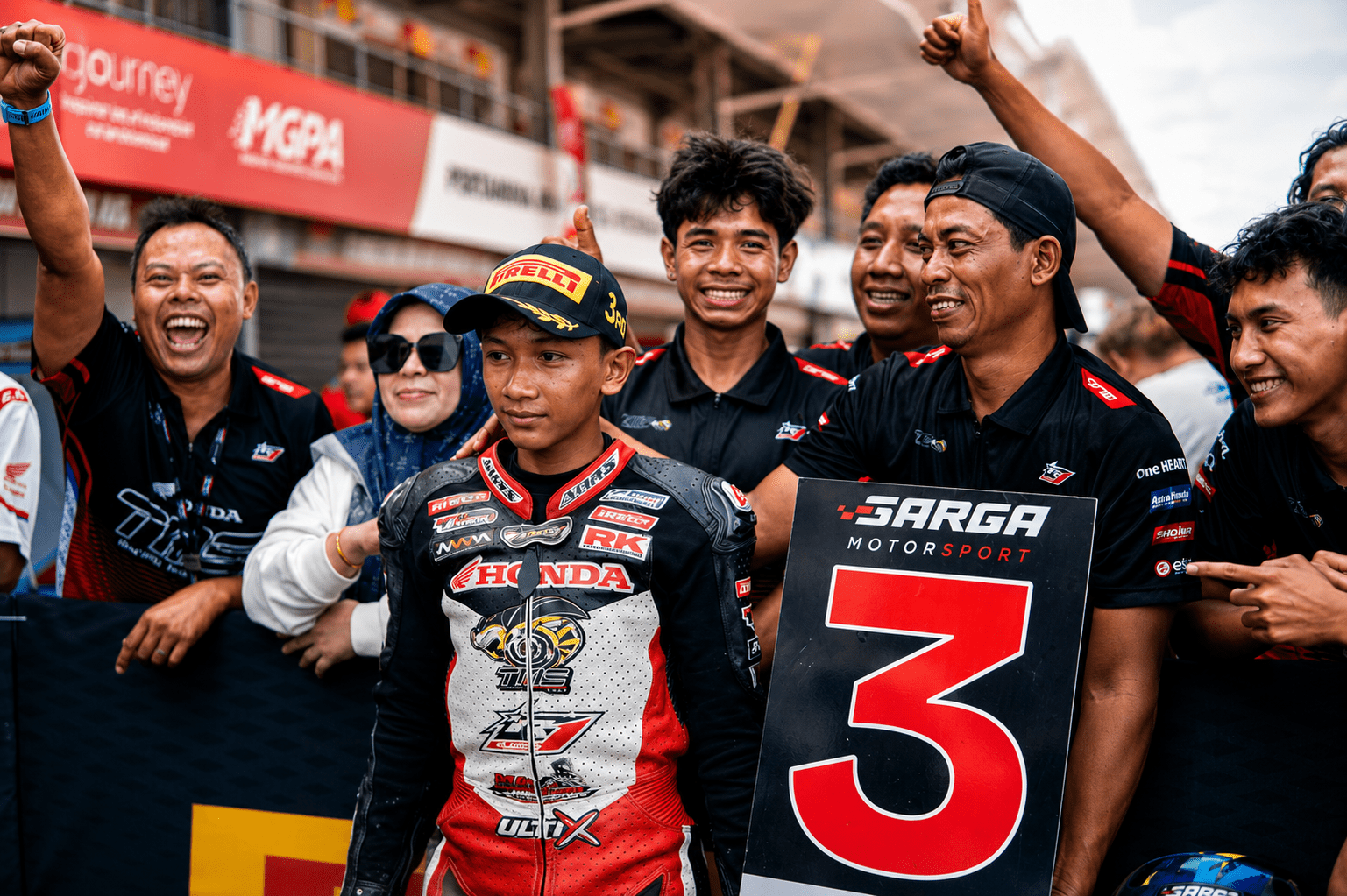 Banggakan Honda TMS Bali, Edrin Ahza Hartge Rebut Podium Ketiga IJTC U-15 di Mandalika