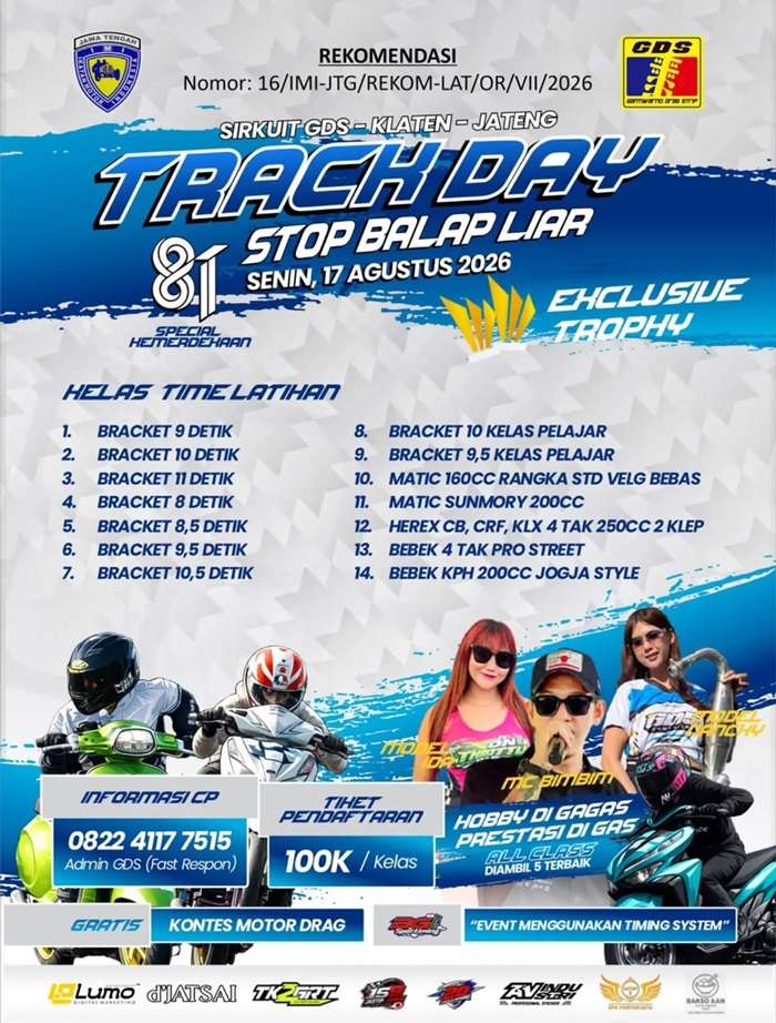 Track Day GDS Edisi Spesial Kemerdekaan, Gas di Sirkuit Bukan di Jalan