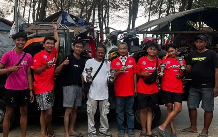 Faruk Samsudin Bawa Malindo AUB Raih Podium Pertama Bebek 2 Tak Standart Cornering Sunmori