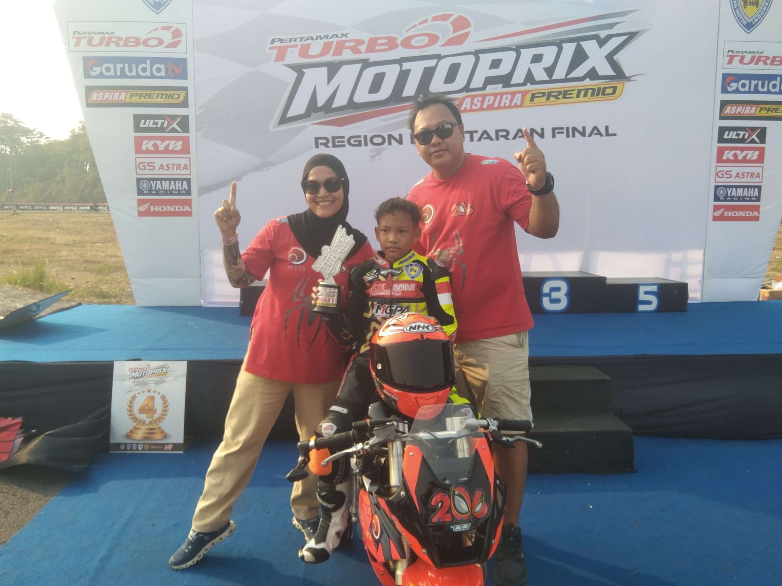 Satria Arfanur Putradi Raih Podium 2 MP7 Mini Moto Sport 160cc di Final Kejurnas MotoPrix 2026 Mijen