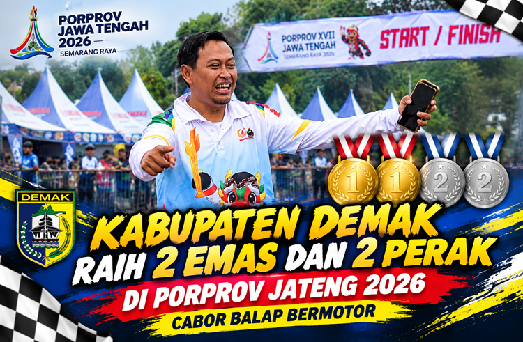 Kabupaten Demak Raih 2 Emas dan 2 Perak di Porprov Jateng 2026 Cabor Balap Bermotor